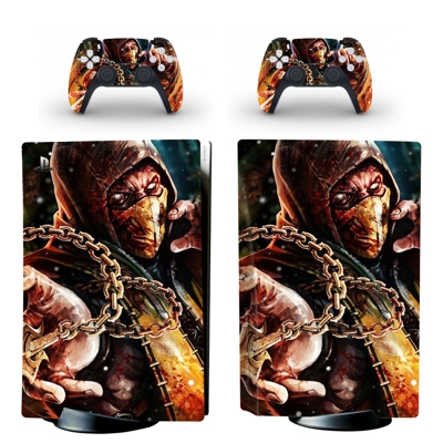 Mortal Kombat decal skin for PS5 Disc Edition Console and .. Mortal Kombat decal skin for PS5 Disc Edition Console and ..