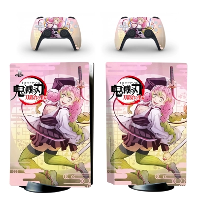 Demon Slayer decal skin for PS5 Disc Edition Console and two Controllers