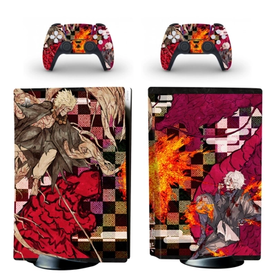 Hell's Paradise Jigokuraku decal skin for PS5 Disc Edition Console and two Controllers