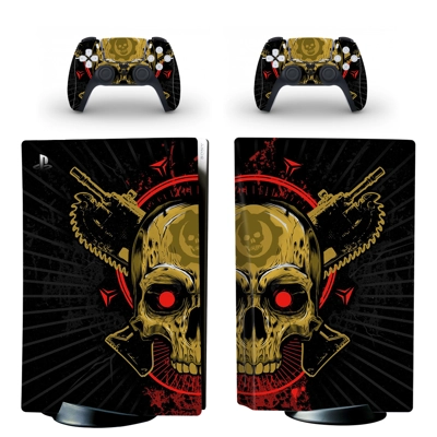 Skeleton decal skin for PS5 Disc Edition Console and two C.. Skeleton decal skin for PS5 Disc Edition Console and two C..