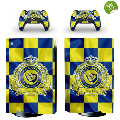 Al Nassr FC decal skin for PS5 Disc Edition Console and tw.. Al Nassr FC decal skin for PS5 Disc Edition Console and tw..
