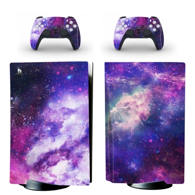 Nebula decal skin for PS5 Disc Edition Console and two Con.. Nebula decal skin for PS5 Disc Edition Console and two Con..