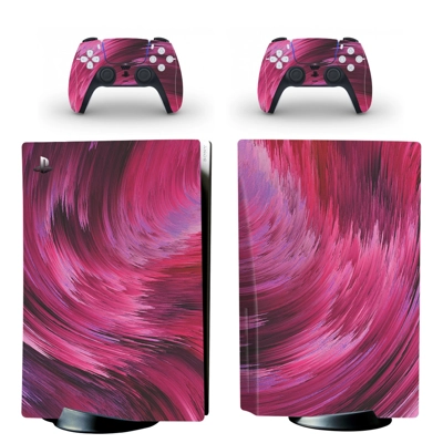 Digital Texture decal skin for PS5 Disc Edition Console and two Controllers