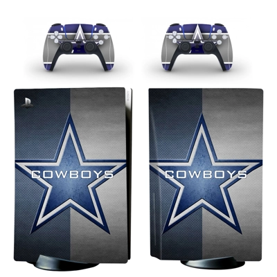 Dallas Cowboys decal skin for PS5 Disc Edition Console and two Controllers