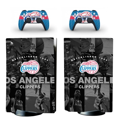 NBA Clippers decal skin for PS5 Disc Edition Console and t.. NBA Clippers decal skin for PS5 Disc Edition Console and t..