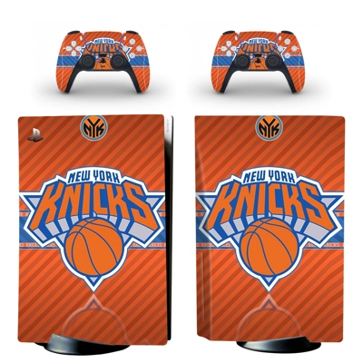 NBA Knicks decal skin for PS5 Disc Edition Console and two.. NBA Knicks decal skin for PS5 Disc Edition Console and two..