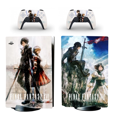 Final Fantasy 16 decal skin for PS5 Disc Edition Console a.. Final Fantasy 16 decal skin for PS5 Disc Edition Console a..