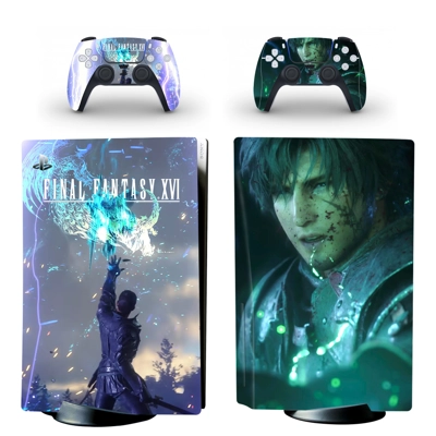 Final Fantasy 16 decal skin for PS5 Disc Edition Console a.. Final Fantasy 16 decal skin for PS5 Disc Edition Console a..