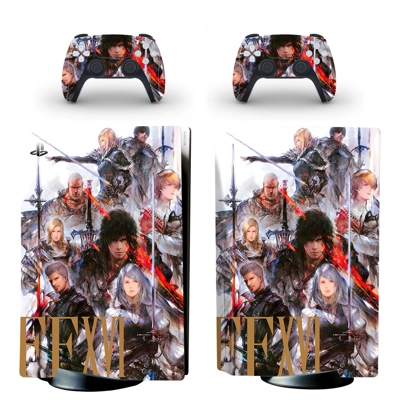 Final Fantasy 16 decal skin for PS5 Disc Edition Console a.. Final Fantasy 16 decal skin for PS5 Disc Edition Console a..