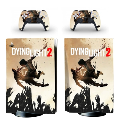 Dying Light 2 decal skin for PS5 Disc Edition Console and two Controllers