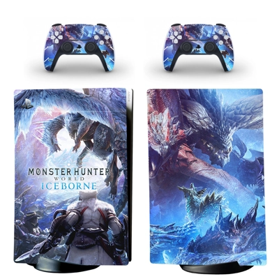 Monster Hunter World iceborne decal skin for PS5 Digital C.. Monster Hunter World iceborne decal skin for PS5 Digital C..