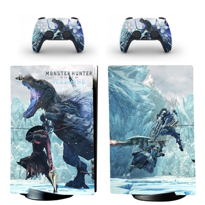 Monster Hunter World iceborne decal skin for PS5 Digital C.. Monster Hunter World iceborne decal skin for PS5 Digital C..