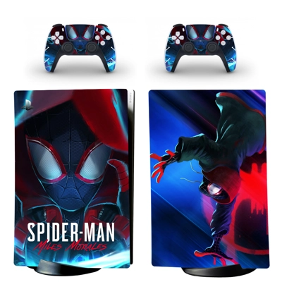 Spiderman decal skin for PS5 Digital Console and two Contr.. Spiderman decal skin for PS5 Digital Console and two Contr..