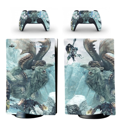 Monster Hunter World iceborne decal skin for PS5 Digital C.. Monster Hunter World iceborne decal skin for PS5 Digital C..