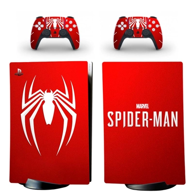 Spiderman decal skin for PS5 Digital Console and two Contr.. Spiderman decal skin for PS5 Digital Console and two Contr..