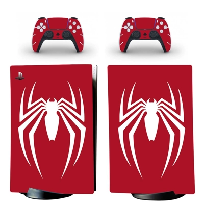 Spiderman decal skin for PS5 Digital Console and two Contr.. Spiderman decal skin for PS5 Digital Console and two Contr..
