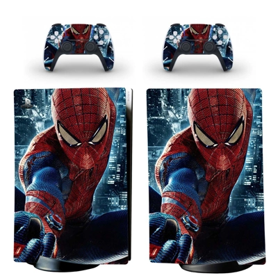 Spiderman decal skin for PS5 Digital Console and two Contr.. Spiderman decal skin for PS5 Digital Console and two Contr..
