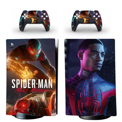 Spiderman decal skin for PS5 Digital Console and two Contr.. Spiderman decal skin for PS5 Digital Console and two Contr..