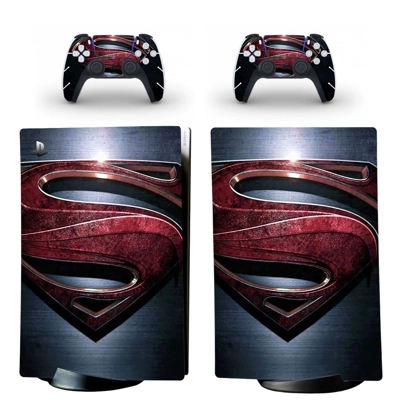 Superman decal skin for PS5 Digital Console and two Contro.. Superman decal skin for PS5 Digital Console and two Contro..
