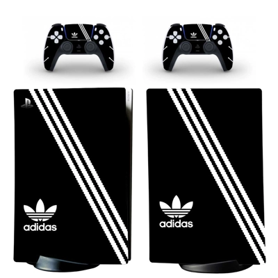 Adidas decal skin for PS5 Digital Console and two Controllers