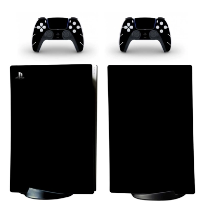 Solid Black decal skin for PS5 Digital Console and two Con.. Solid Black decal skin for PS5 Digital Console and two Con..