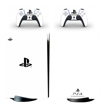 Classic Design decal skin for PS5 Digital Console and two .. Classic Design decal skin for PS5 Digital Console and two ..