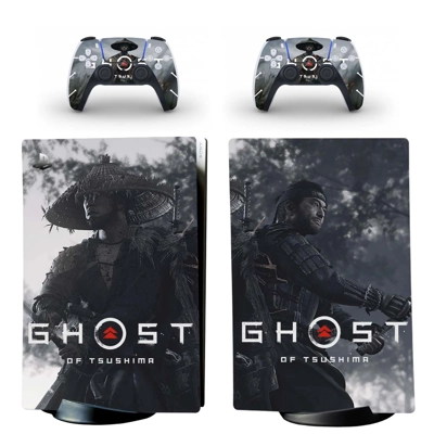 Ghost of Tsushima decal skin for PS5 Digital Console and t.. Ghost of Tsushima decal skin for PS5 Digital Console and t..