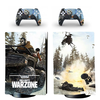 COD Warzone decal skin for PS5 Digital Console and two Controllers