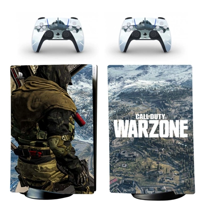 COD Warzone decal skin for PS5 Digital Console and two Controllers