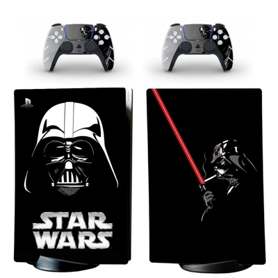 Star Wars decal skin for PS5 Digital Console and two Contr.. Star Wars decal skin for PS5 Digital Console and two Contr..