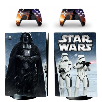 Star Wars decal skin for PS5 Digital Console and two Contr.. Star Wars decal skin for PS5 Digital Console and two Contr..
