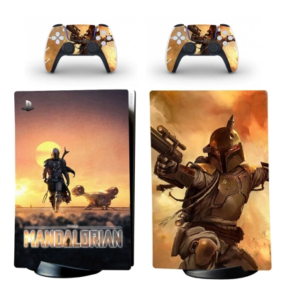 Star Wars decal skin for PS5 Digital Console and two Contr..