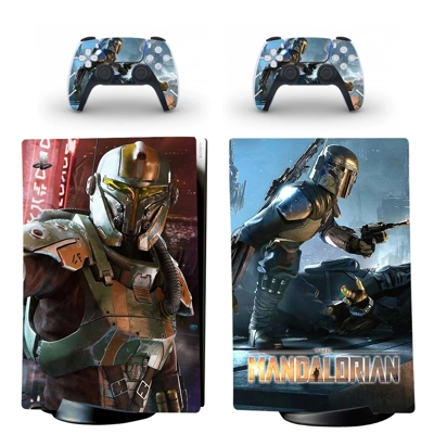 The Mandalorian decal skin for PS5 Digital Console and two.. The Mandalorian decal skin for PS5 Digital Console and two..