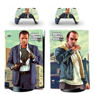 Grand Theft Auto 5 decal skin for PS5 Digital Console and .. Grand Theft Auto 5 decal skin for PS5 Digital Console and ..
