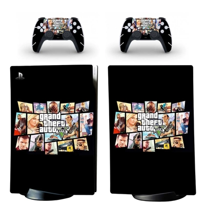 Grand Theft Auto 5 decal skin for PS5 Digital Console and .. Grand Theft Auto 5 decal skin for PS5 Digital Console and ..