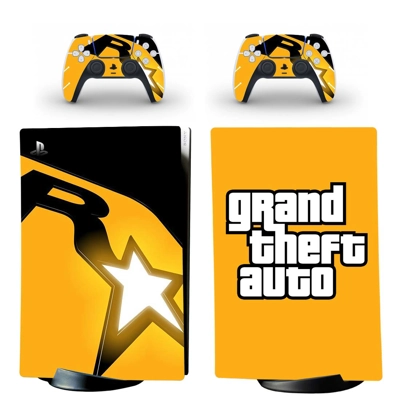 Grand Theft Auto 5 decal skin for PS5 Digital Console and two Controllers