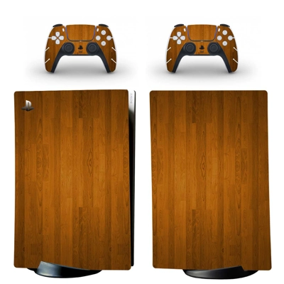 Wood Grain decal skin for PS5 Digital Console and two Cont.. Wood Grain decal skin for PS5 Digital Console and two Cont..