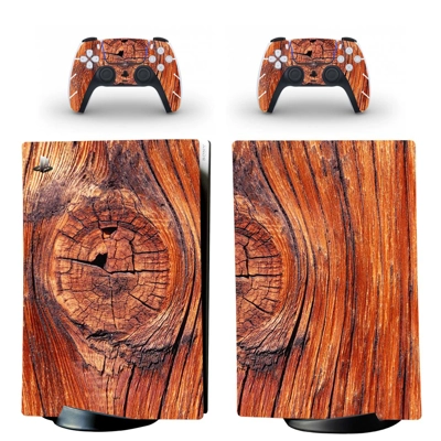 Wood Grain decal skin for PS5 Digital Console and two Cont.. Wood Grain decal skin for PS5 Digital Console and two Cont..