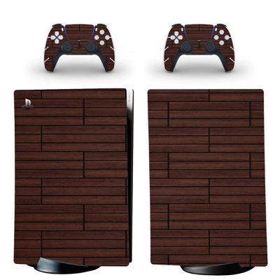 Wood Grain decal skin for PS5 Digital Console and two Cont.. Wood Grain decal skin for PS5 Digital Console and two Cont..