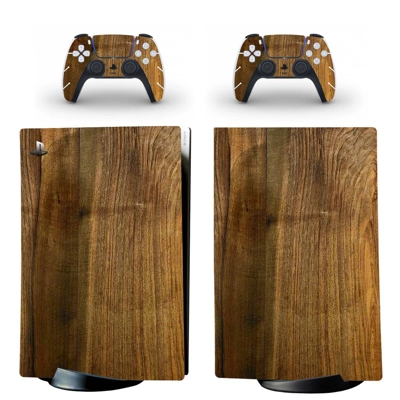 Wood Grain decal skin for PS5 Digital Console and two Cont.. Wood Grain decal skin for PS5 Digital Console and two Cont..