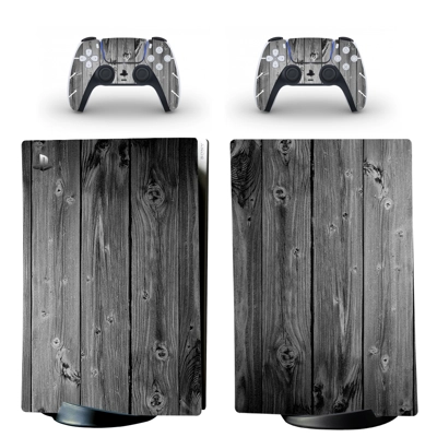 Wood Grain decal skin for PS5 Digital Console and two Cont.. Wood Grain decal skin for PS5 Digital Console and two Cont..