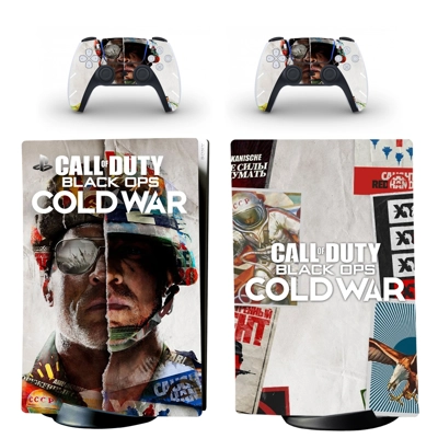 COD Cold War decal skin for PS5 Digital Console and two Controllers