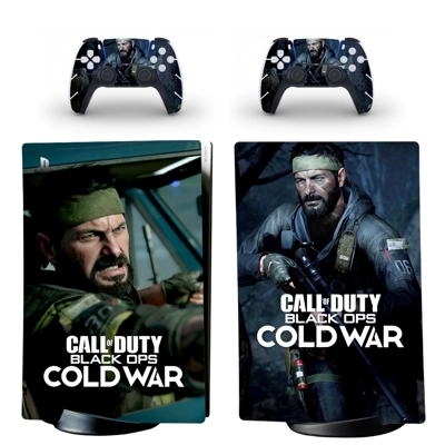 COD Cold War decal skin for PS5 Digital Console and two Controllers