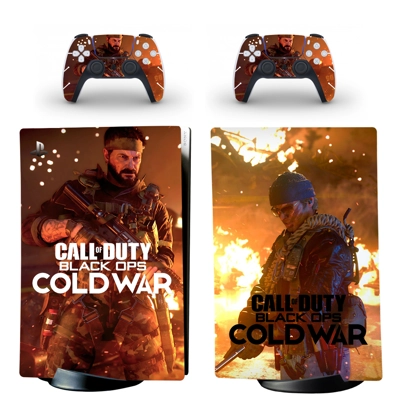 COD Cold War decal skin for PS5 Digital Console and two Co..