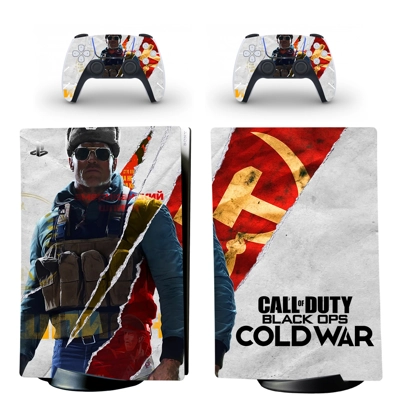 COD Cold War decal skin for PS5 Digital Console and two Co.. COD Cold War decal skin for PS5 Digital Console and two Co..
