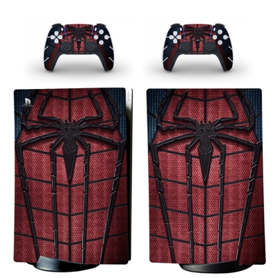 Spiderman decal skin for PS5 Digital Console and two Contr.. Spiderman decal skin for PS5 Digital Console and two Contr..