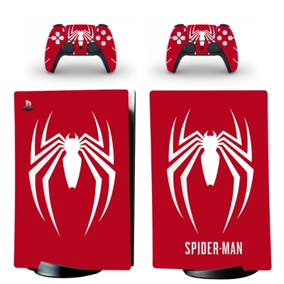 Spiderman decal skin for PS5 Digital Console and two Contr.. Spiderman decal skin for PS5 Digital Console and two Contr..