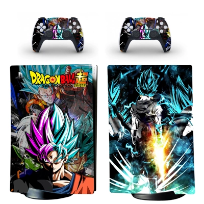 Dragon Ball decal skin for PS5 Digital Console and two Con.. Dragon Ball decal skin for PS5 Digital Console and two Con..