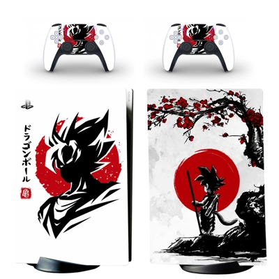 Dragon Ball decal skin for PS5 Digital Console and two Con.. Dragon Ball decal skin for PS5 Digital Console and two Con..