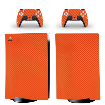 Carbon Fiber decal skin for PS5 Digital Console and two Co..